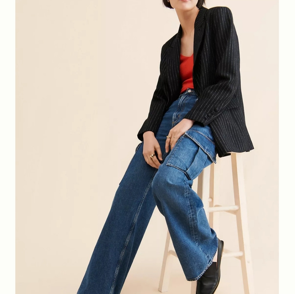 Agolde Minka Cargo Wide Leg Jeans